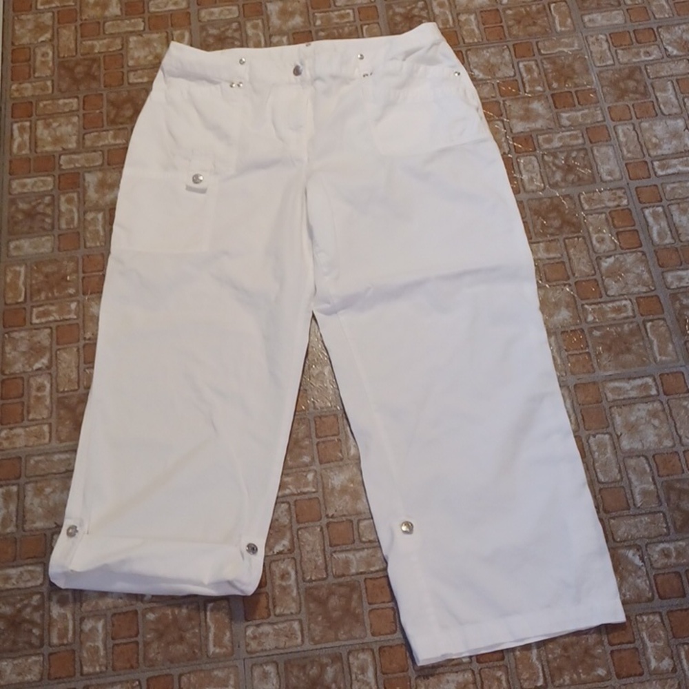 Jones New York sport white cotton pants women's size 16